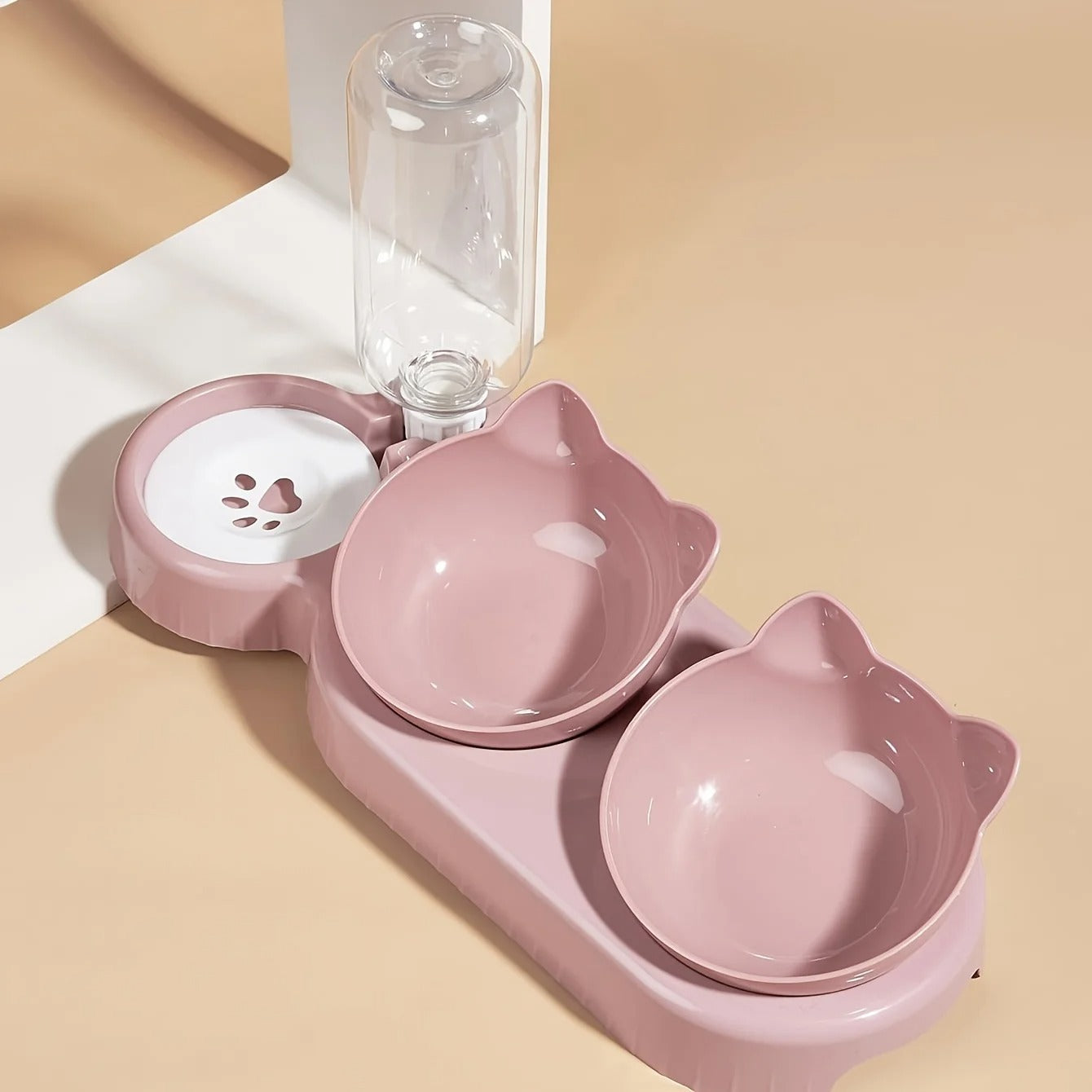 3-in-1 Cat Feeding Station