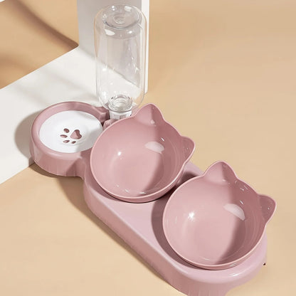 3-in-1 Cat Feeding Station