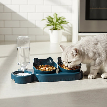 3-in-1 Cat Feeding Station