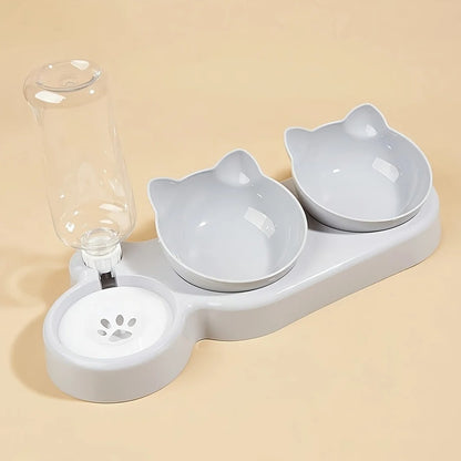3-in-1 Cat Feeding Station