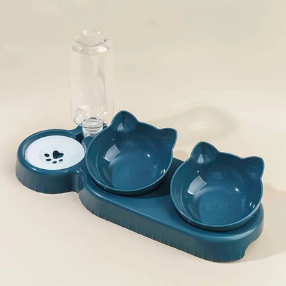 3-in-1 Cat Feeding Station