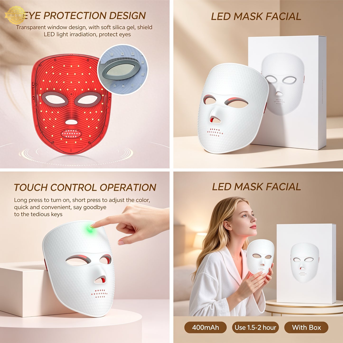 7-Color LED Face Mask