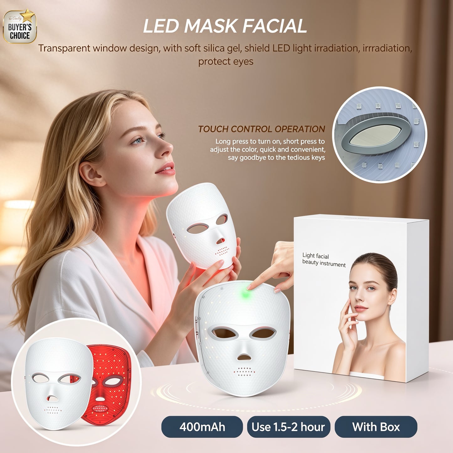 7-Color LED Face Mask