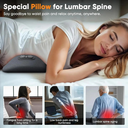Heated Back Massager– Vibration Therapy Pillow