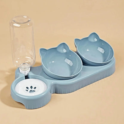 3-in-1 Cat Feeding Station