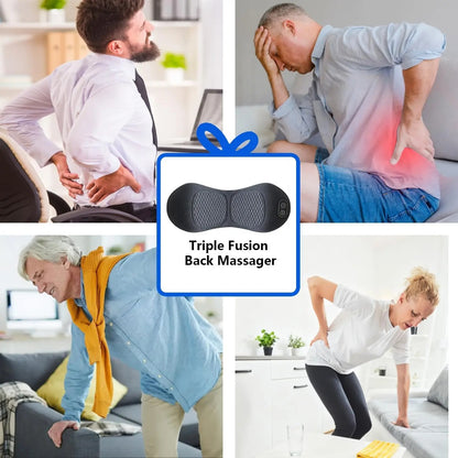 Heated Back Massager– Vibration Therapy Pillow
